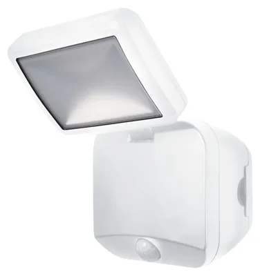 Zdjęcie produktu dla OSRAM Battery Spotlight, oprawa zewnętrzna, biała, 4 W, 4000 K, IP54, czujnik światła i ruchu, zasilanie bateryjne, łatwy montaż, 260 lm