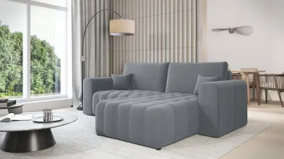Obrázek produktu pro Sedací souprava s úložným prostorem BELADORE - šedá