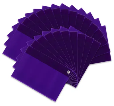 Immagine prodotto di Protezioni per quaderni A4 trasparenti viola, confezione da 25 pezzi