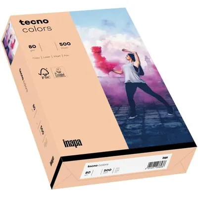 Produktbild von inapa tecno Kopierpapier Colors 2100011439 A3 80g lachs 500Bl.