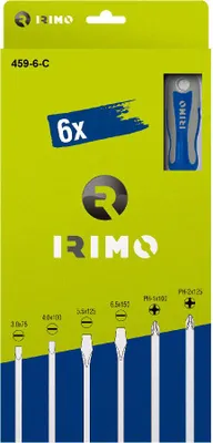 Image de Jeu Tournevis Irimo 6 Pièces Variété De Pointes Pour Usages Multiples - Irimo