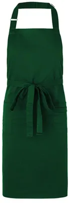 Image de Neutral O92020 | Tablier à bavette Waiters Apron, 90 x 90 cm - Couleur : Bottle Green - Taille : 90 x 90 cm