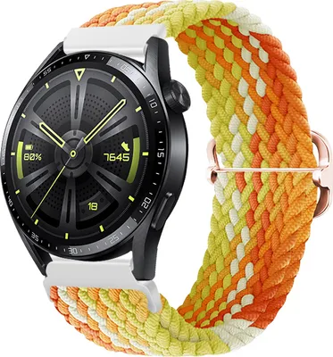 Produktbild von BStrap Elastic Nylon Armband für Xiaomi Amazfit Bip, fragrant orange