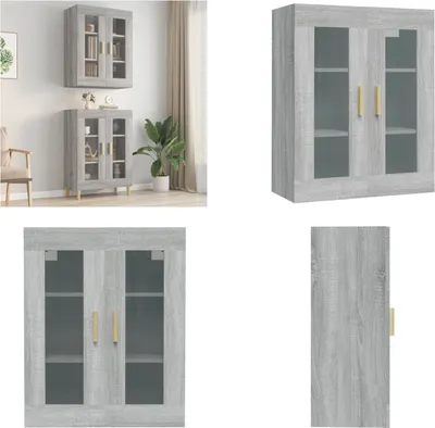 Obrázek produktu pro vidaXL Nástěnná skříňka Grey Sonoma 69,5x34x90 cm - Nástěnná skříňka - Nástěnné skříňky - Nástěnné skříňky