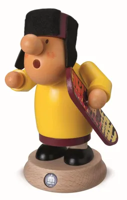 Obrázok produktu pre Fajčiaca figúrka Müllerchen Snowboardista (ŠxV):12x16cm NOVINKA