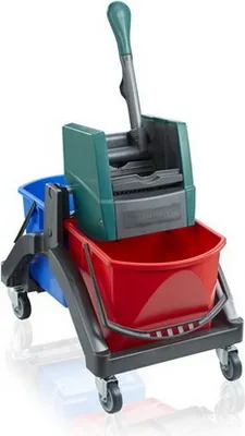 Produktbild von 1x Leifheit Professional Nasswischwagen Duo Haushalt, Hygiene
