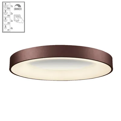 Immagine prodotto di Plafoniera LED GENTIS 80W, 4000K, caffè, Ø: 80 H: 9 cm, dimmerabile in 4 fasi