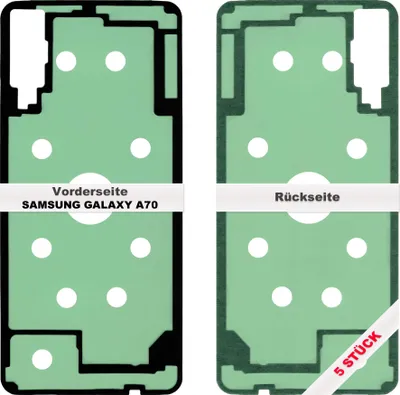 Produktbild von 5x Samsung Galaxy A70 A705F Akkudeckel Klebefolie Kleber Backcover Rahmen Batterie Glue