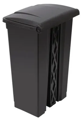 Productafbeelding van Jantex Vuilnisemmer voor de keuken, 87 liter, zwart, polypropyleen, model CW724