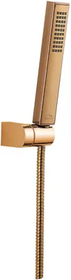 Immagine prodotto di Set doccia di design con supporto a parete in oro rosa