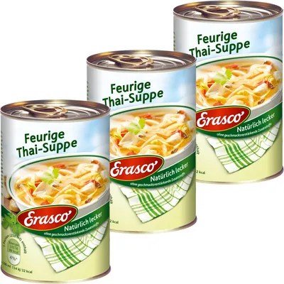 Obrázek produktu pro Erasco pikantní thajská polévka s bambusovými výhonky a zeleninou 390ml 3-pack