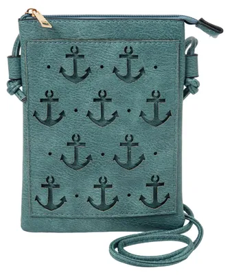 Produktbild von Leoberg Crossbag Tasche aus Kunstleder - Umhängetasche in 313149-Türkis-11