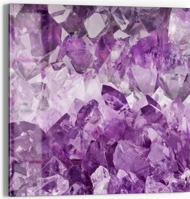 Produktbild von DEQORI Magnettafel Glas 50x50 cm 'Violette Pracht' beschreibbar Whiteboard Pinnwand Küche