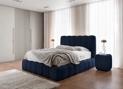 Produktbild von YOURHOUSE24 Polsterbett Cande mit Bettkasten und Metallrahmen (Farbe: Catch me 18, Größe: 180x200 cm)