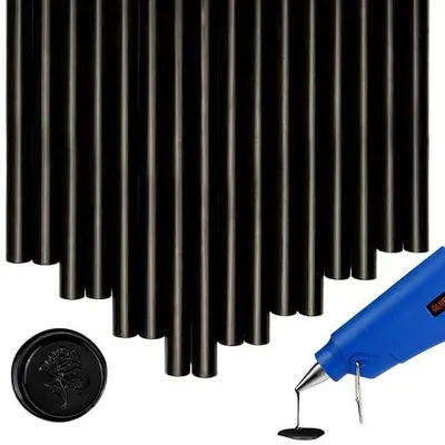 Imagen del producto de Varillas de cera para sellos, color , ideales para invitaciones de boda, tarjetas, sobres, paquetes de vino, paquete de 16 unidades