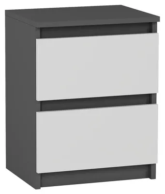 Obrázek produktu pro Noční stolek 40 cm 2 zásuvky komoda stolek FRAMIRE R-2 antracit mix