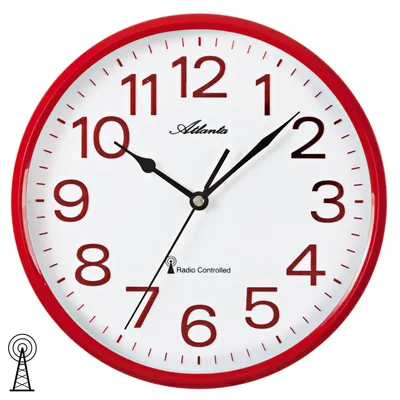 Produktbild von Atlanta Wanduhr, Funk, Ø 25,5 cm, 4378-1