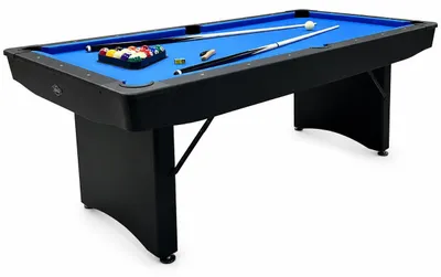 Obrázok produktu pre Skladací biliardový stôl 6 ft, čierny, vrátane príslušenstva