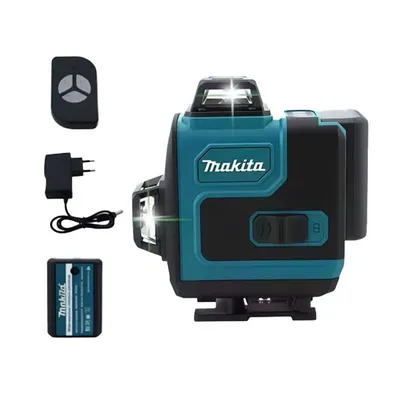 Productafbeelding van Laserwaterpas 360 graden, 16 lijnen, groen, hoge precisie, met accu