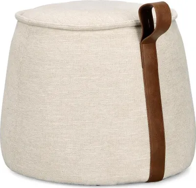 Produktbild von Pouf Anila 50 x 41.5 x 50 cm Polyester Polyurethan MDF Beige