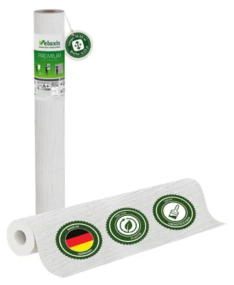 Produktbild von Vliestapete Vliestapete weiß – Renoviervlies Streifenoptik mit Textilstruktur, 10,05 m x 0,53 m, rissüberbrückend, blickdicht, überstreichbar,  Germany – Veluxis