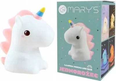 Zdjęcie produktu dla Mary's Lampka Nocna Led Rgb Jednorożec Usb