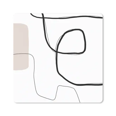 Produktbild von MuchoWow® Mauspad Mousepad Abstrakt - Pastell - Minimalismus 20x20 cm - Mousepads - Maus Mat - Pad - Mausunterlage - Desk Mat - Bureauartikeln