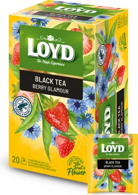 Zdjęcie produktu dla Czarna Herbatka Ekspresowa Aromatyzowana Jagodowa Berry Black Tea 20T Loyd