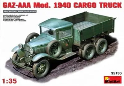 Productafbeelding van MiniArt GAZ-AAA, model 1940, vrachtwagen. Artikelnummer: 6465136