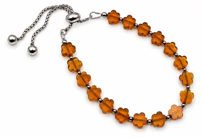 Imagen del producto de BEYSTON Pulsera de ámbar con tréboles, ámbar coñac, Imagen generada por IA