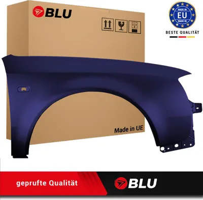 Image de BLU Aile Compatible avec Audi A6 C5 LY5K Droite Blau BrillantBlau | 1997-2001 | Avant | Peint| Prêt à Monter | Acier