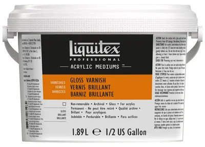Immagine prodotto di Vernice protettiva lucida professionale Liquitex 5345 per colori acrilici, qualità archivistica, non ingiallisce