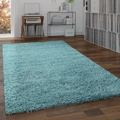 Produktbild von Shaggy Teppich Hochflor Flauschig Wohnzimmer Uni In Versch. Farben & Größen Grösse 60x100 cm