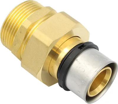 Produktbild von Pressfitting Verschraubung 32x3 mm 1 1/4 Zoll AG TH Kontur Verbundrohr