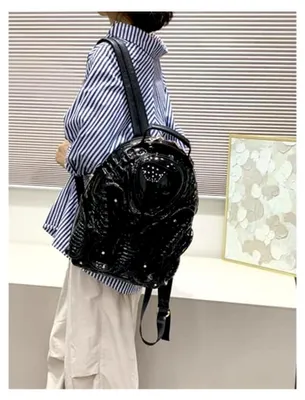 Produktbild von Herren Goth Bag Alien Y2K Rucksack Xenomorph Kostüm für Damen Outdoor