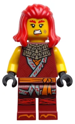 Produktbild von LEGO Minifigur Wyldfyre - Dark Red Tunic – Ninjago (njo0923) –