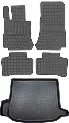 Produktbild von Mercedes GLC Coupé ab 09.2016 SET - Gummifußmatten + Kofferraummatte
