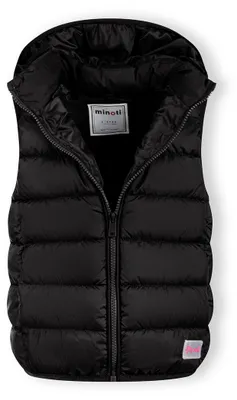 Produktbild von Minoti Steppweste Schwarz Gr. 128 für Mädchen