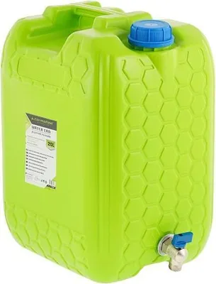 Immagine prodotto di Contenitore per acqua con valvola corta in metallo con filettatura, 20 L