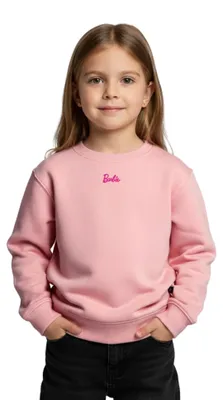 Produktbild von Spreadshirt Barbie Logo Klein Stick Kinder Premium Pullover, 122/128 (6 Jahre), Rosa