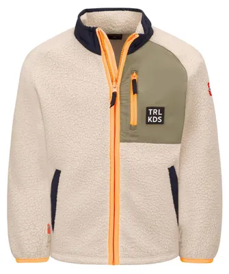 Produktbild von TROLLKIDS Odda XT Kinder Jacke aus Sherpa Fleece beige 128