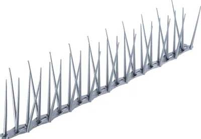 Obrázek produktu pro Hroty proti holubům – sada 24 kusů – nerezová ocel – celková délka 11,64 m – bezpečné a šetrné k zvířatům – ochrana proti ptákům