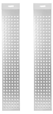 Productafbeelding van Ikodm 2x oprijplaat, 135 cm, zilver, met antislip oppervlak voor motorfietsen, quads, grasmaaiers, aanhangwagens, set van 2, geschikt voor garage en werkplaats