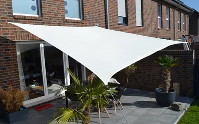 Produktbild von HDPE Vierecksegel 2,5x3 m weiß