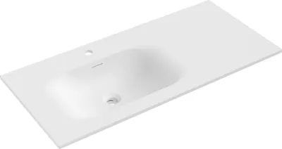 Produktbild von Mexen Vela Einbauwaschbecken links 101 x 46,5 cm, weiß matt - 25231001L