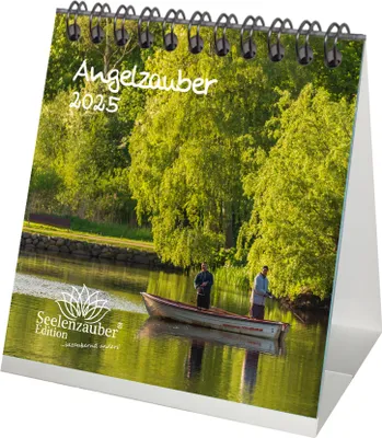 Produktbild von Angelzauber Kalender für 2025 Format 10cm x 10cm angeln und fischen - Seelenzauber