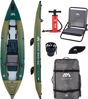 Image de Aqua Marina Caliber Kayak de pêche Kayak de pêche 2/1 personnes Canoë Kayak de randonnée 389 cm