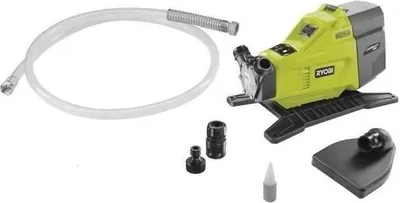Immagine prodotto di Pompa per acqua, RYOBI 18V ONE+ R18TP-0, 1500 l/h, prevalenza di aspirazione 2,5 m, con tubo flessibile da 2,5 m e raccordo rapido