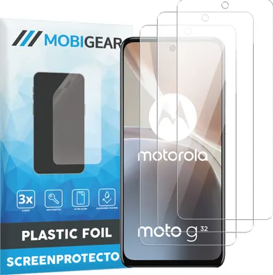 Produktbild von Mobigear  Motorola Moto G32 Displayschutz Schutzfolie - Hüllenfreundlich (3er Pack)