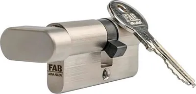 Obrázek produktu pro Stavební cylindrická vložka FAB 2, 30+35, s knoflíkem, 3 klíče, L92SB11312.1140